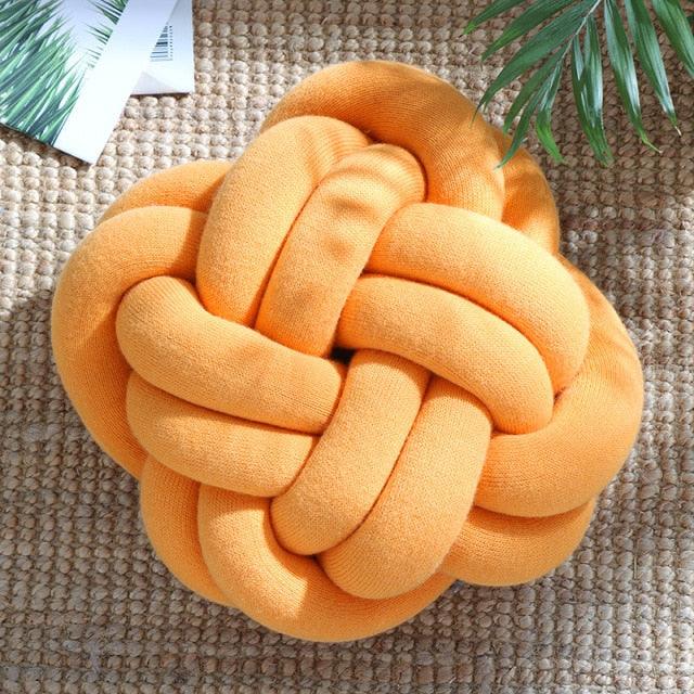 Six Knot Cotton Pillow
