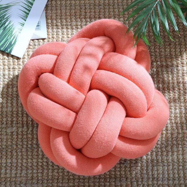 Six Knot Cotton Pillow